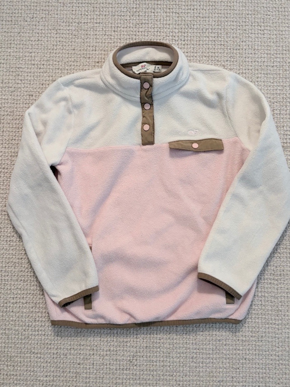 Vineyard Vines Girls Pullover Block Fleece (M)